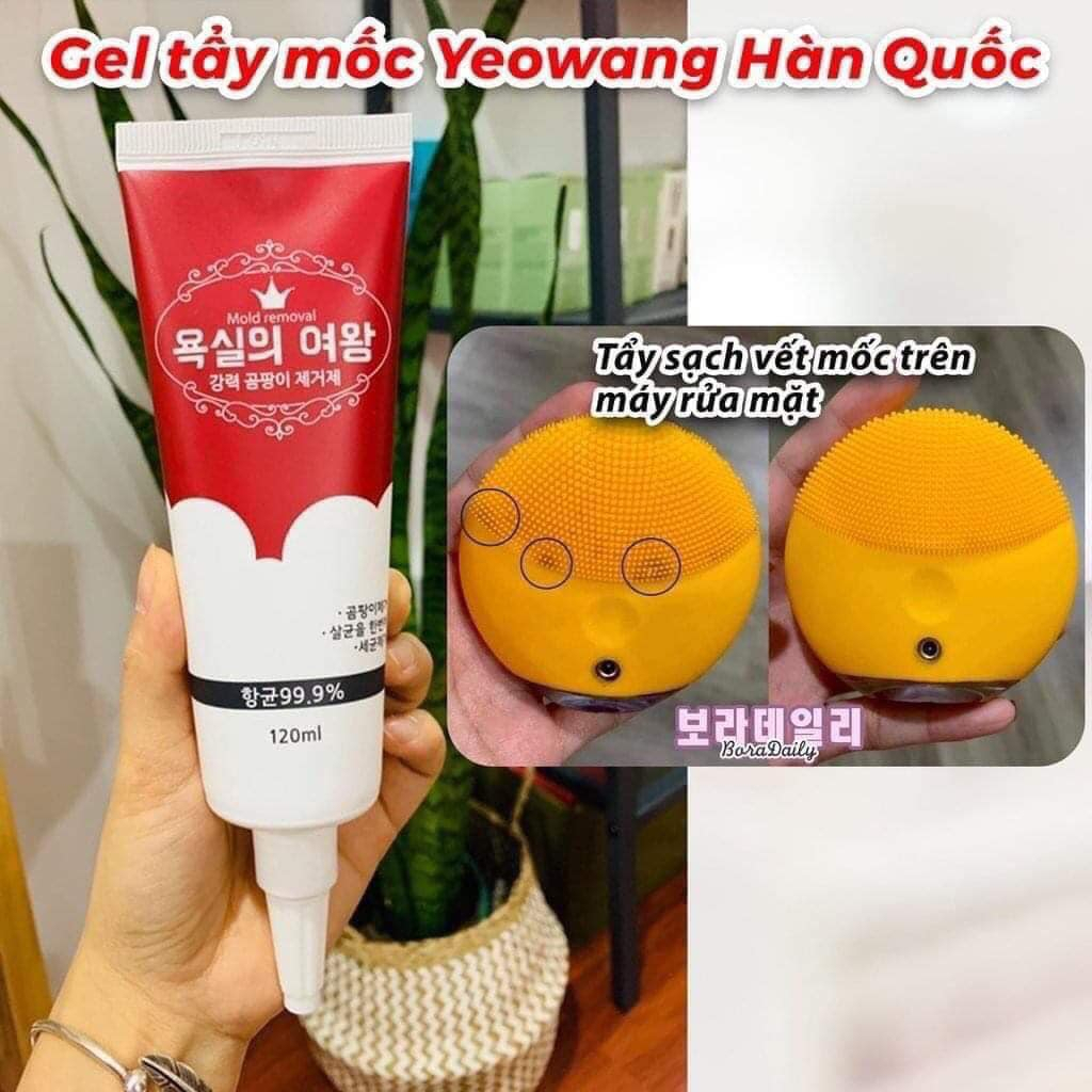 Gel khử mốc máy rửa mặt, bàn chải