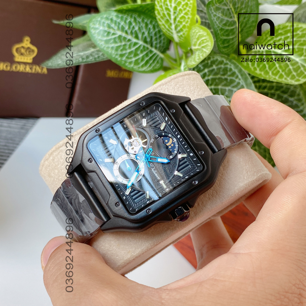 Đồng hồ nam Difanni máy automatic chạy tự động không dùng pin, kiểu dáng trẻ trung nam tính. naiwatch