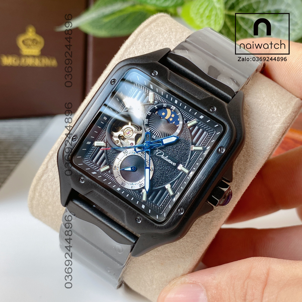 Đồng hồ nam Difanni máy automatic chạy tự động không dùng pin, kiểu dáng trẻ trung nam tính. naiwatch