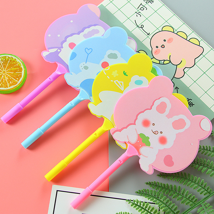 Bút Bi Kèm Quạt nhiều màu hình thú, hình cô gái siêu dễ thương 88399 THẾ GIỚI TIỆN ÍCH 88