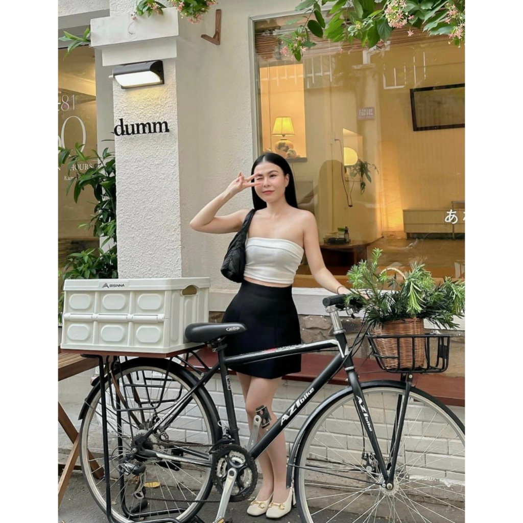 Áo ống croptop nữ chất thun gân ôm boby - A10