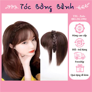 Bờm tóc giả che hói phủ bạc Tocbongbenh