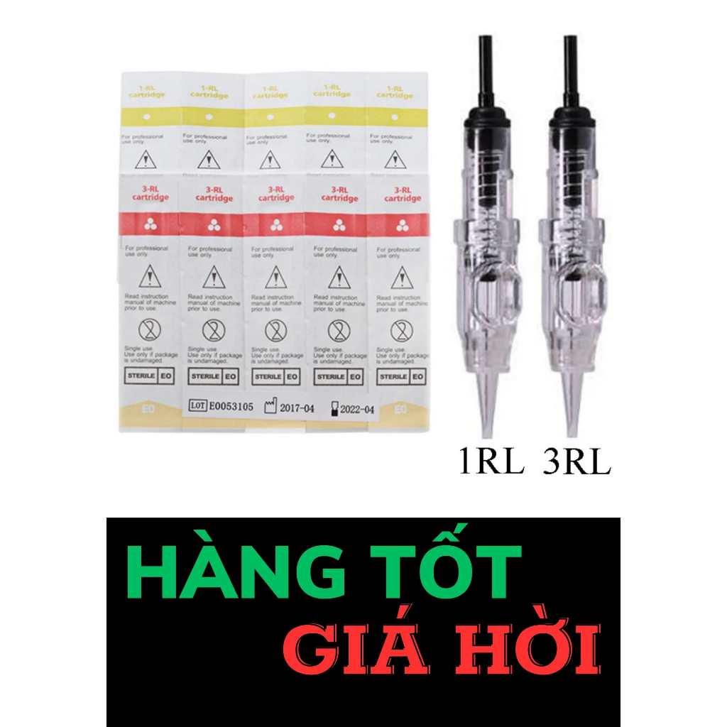 Kim phun xăm máy Pen, máy Charm, máy Thần Thánh, Kim phun xăm lò xo