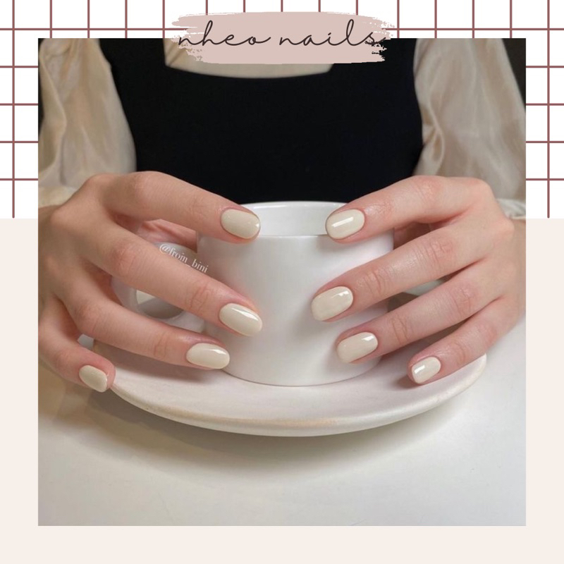 NAILBOX - sơn gel trắng sữa | nheonails móng úp sơn gel thiết kế theo yêu cầu