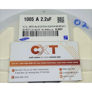 Tụ 225 2.2uf 6.3v 0402