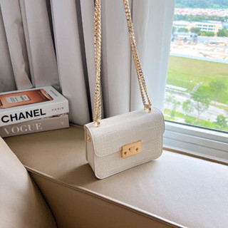 Túi Xách đeo chéo túi nữ đeo vai CNK Da Vân Cá Sấu Quai Xích Dáng Hộp Chất Xuất Dư 1:1 #TX026 -Linastore