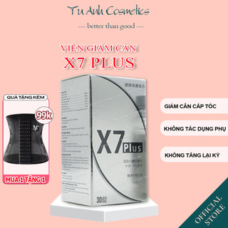 Giảm cân x7 plus chính hãng hộp 30 viên uống trà thảo mộc giảm mỡ bụng cấp tốc không phải thuốc giảm cân