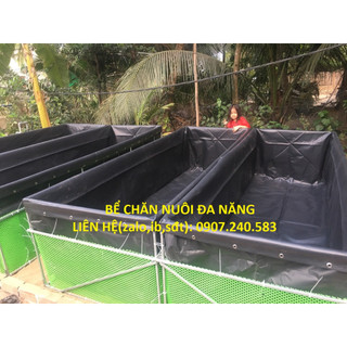 Bể bạt hdpe chăn nuôi ốc - kt m - dày 0.3mm