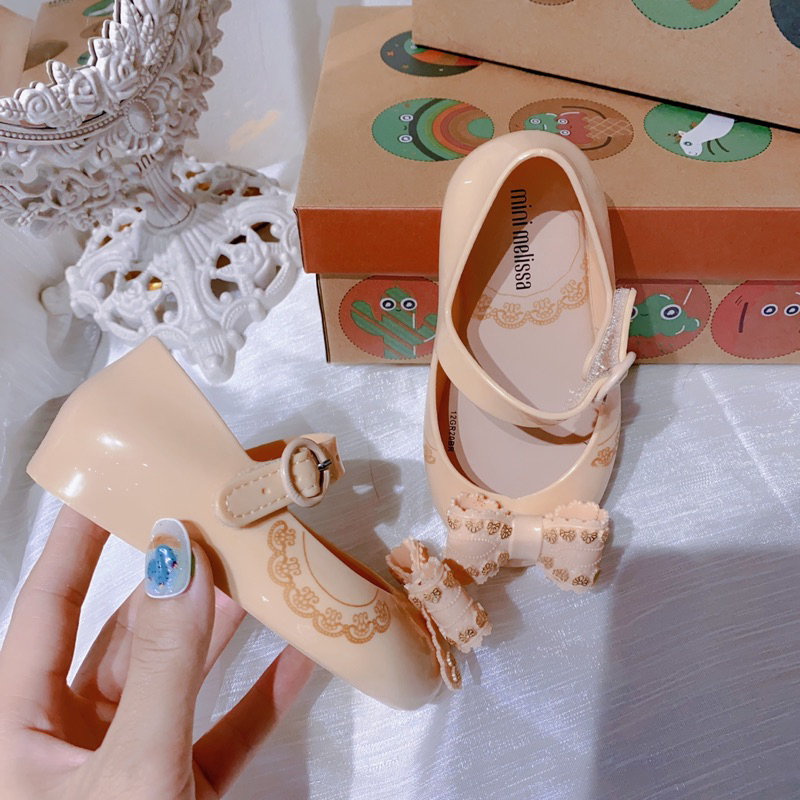 Giầy bệt nhựa thơm nơ hoạ tiết điệu đà cho bé yêu🌸🌸🌸