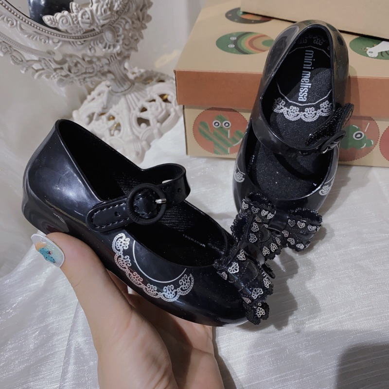 Giầy bệt nhựa thơm nơ hoạ tiết điệu đà cho bé yêu🌸🌸🌸