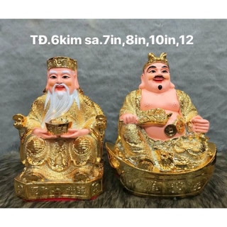 Bộ tượng thần tài thổ địa kim sa đồng