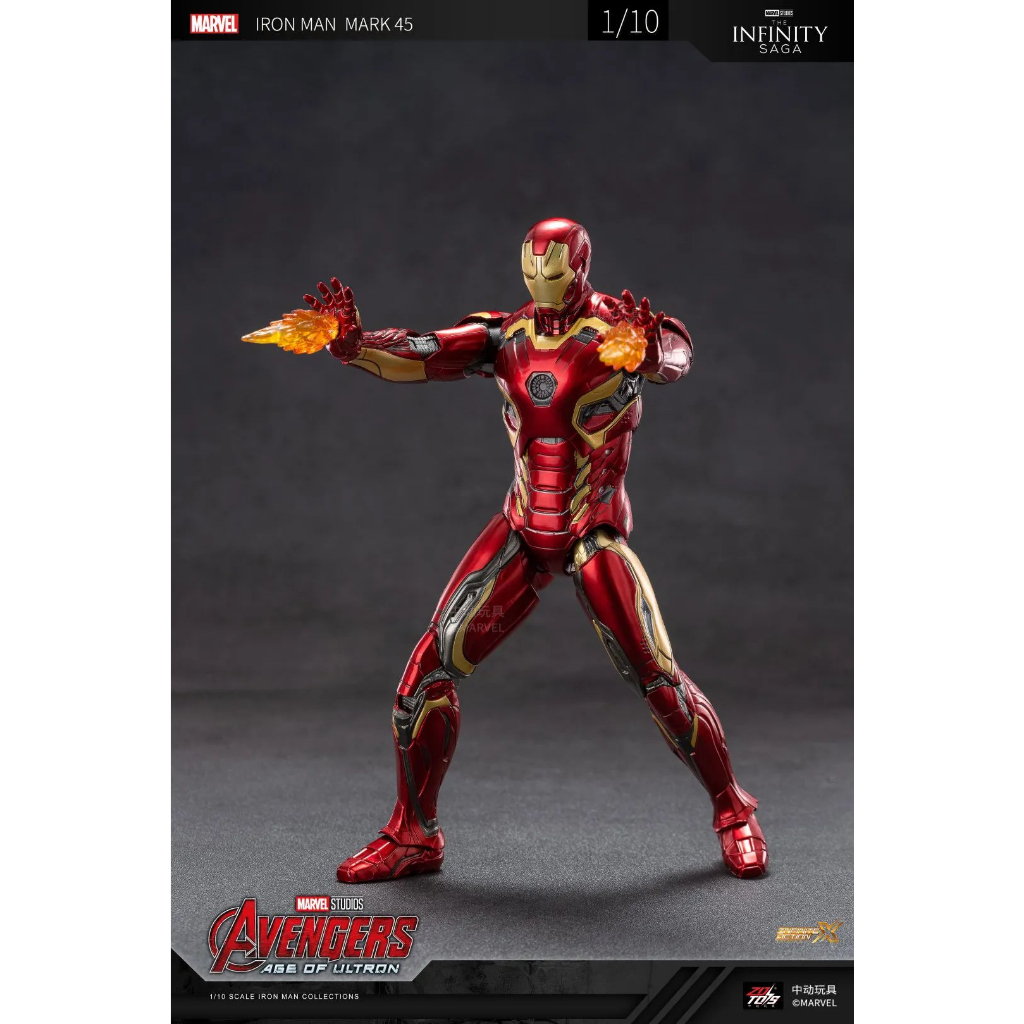 MÔ HÌNH ZD TOYS IRON MAN MARK 45  SCALE 1/10