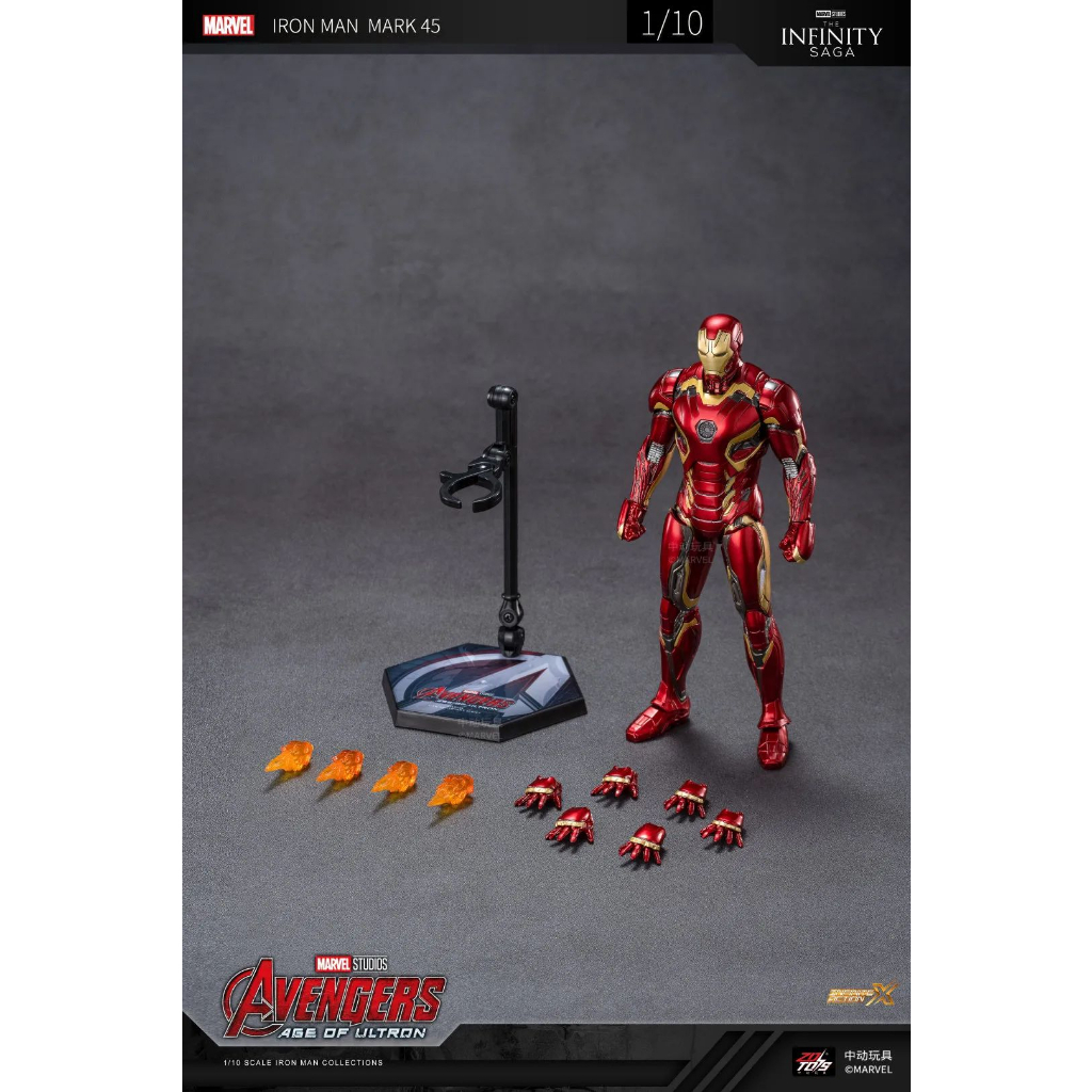 MÔ HÌNH ZD TOYS IRON MAN MARK 45  SCALE 1/10
