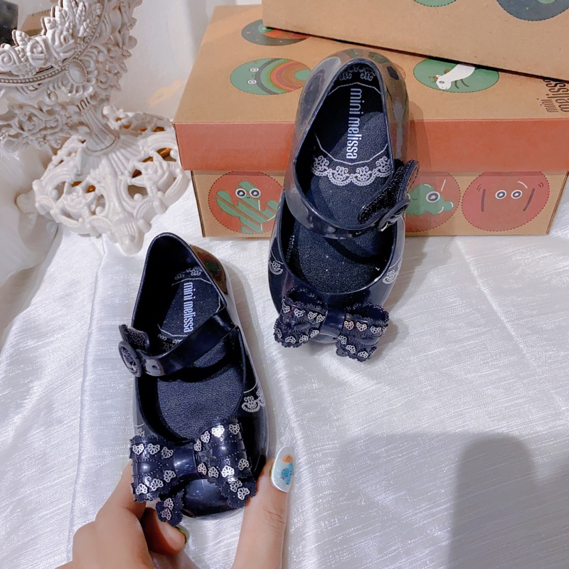 Giầy bệt nhựa thơm nơ hoạ tiết điệu đà cho bé yêu🌸🌸🌸