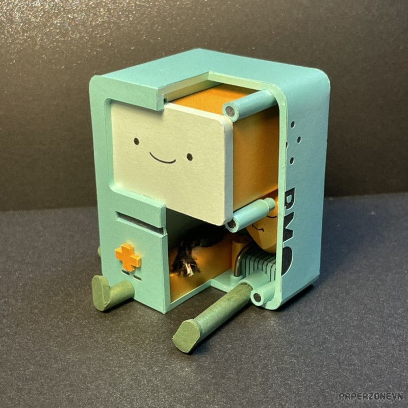 Mô hình giấy nhân vật hoạt hình Cartoon Network  BMO Dissected/ BMO chi tiết 2