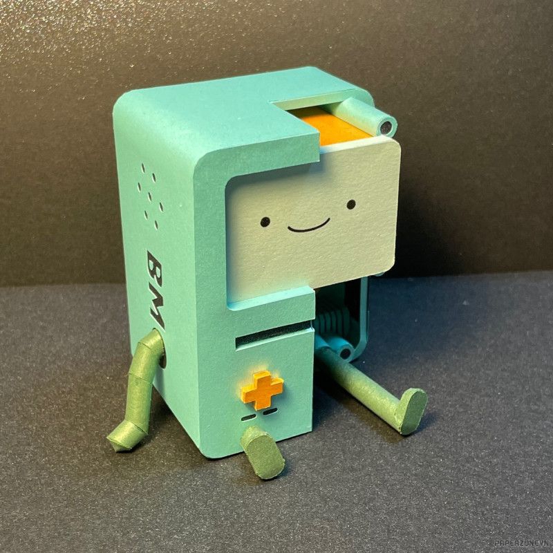 Mô hình giấy nhân vật hoạt hình Cartoon Network  BMO Dissected/ BMO chi tiết 2