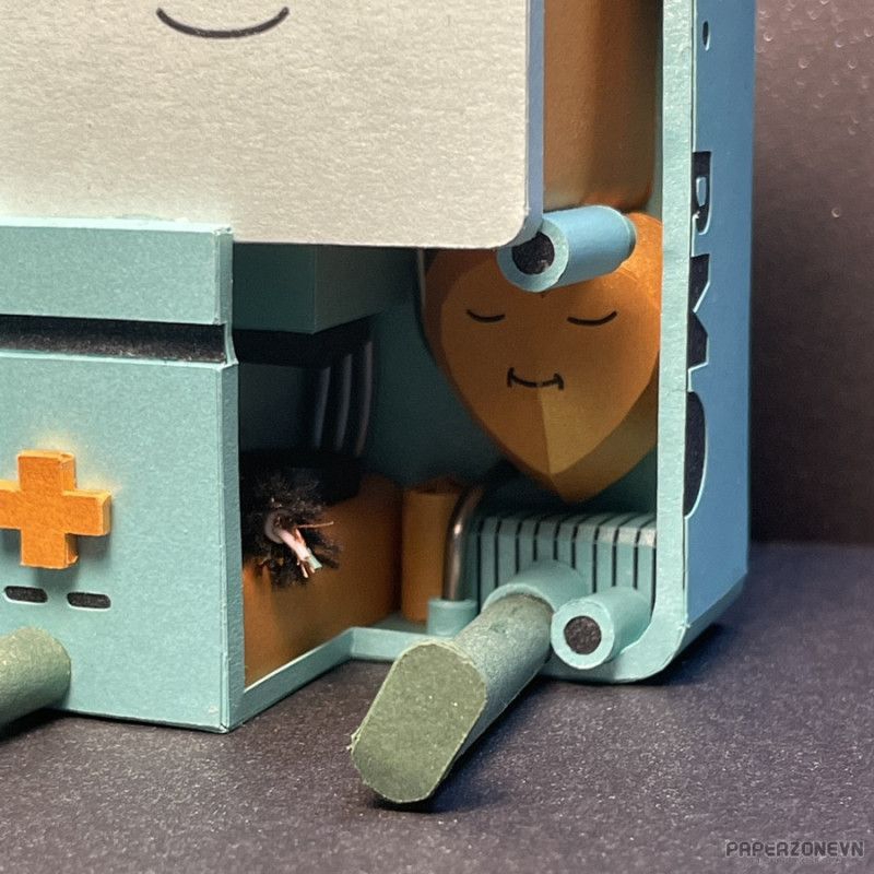 Mô hình giấy nhân vật hoạt hình Cartoon Network  BMO Dissected/ BMO chi tiết 2