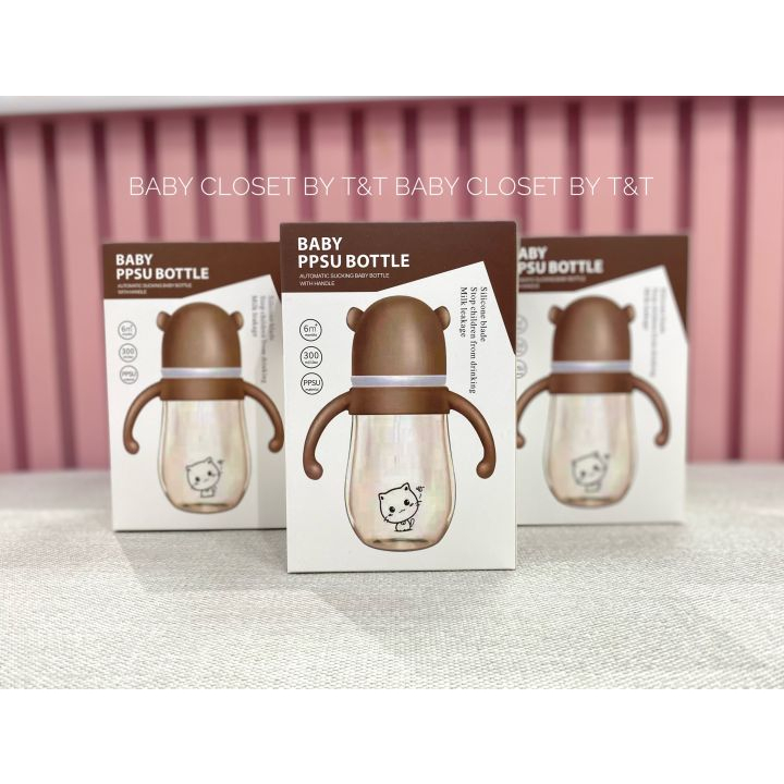 Bình sữa mèo đen có kèm van chống sặc-Sản phẩm kèm hộp