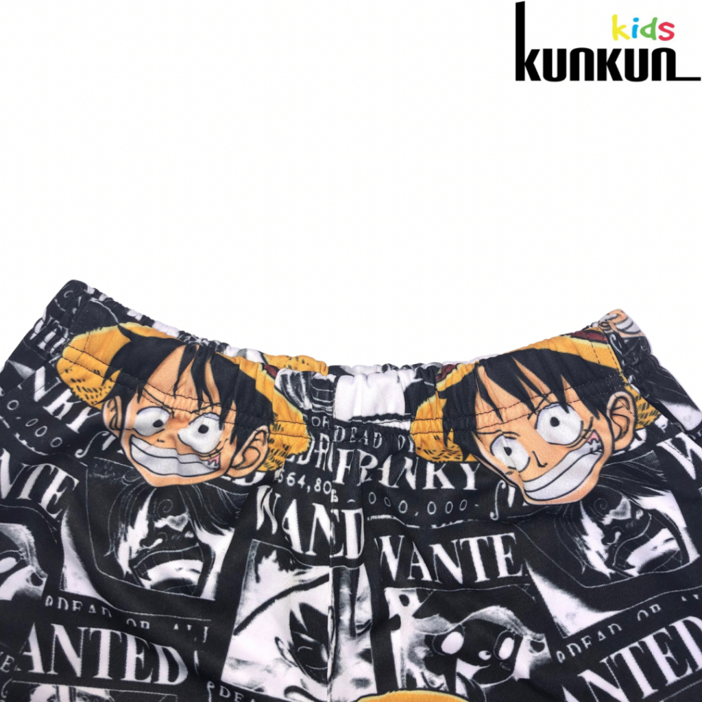 Quần bé trai in hình logo Luffy Kunkun Kid QI0004-Đồ bộ trẻ em size từ 18-55kg (đi kèm với áo Cotton)