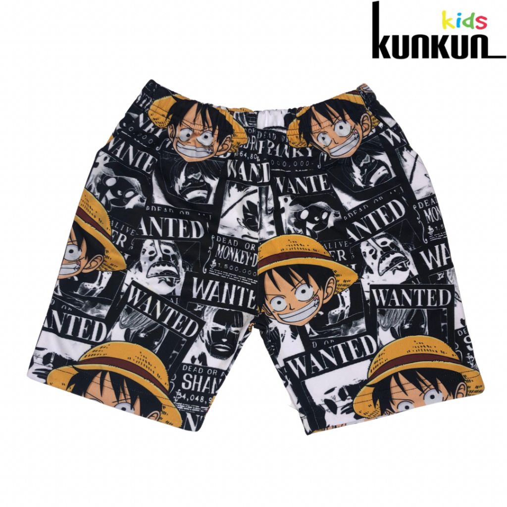Quần bé trai in hình logo Luffy Kunkun Kid QI0004-Đồ bộ trẻ em size từ 18-55kg 