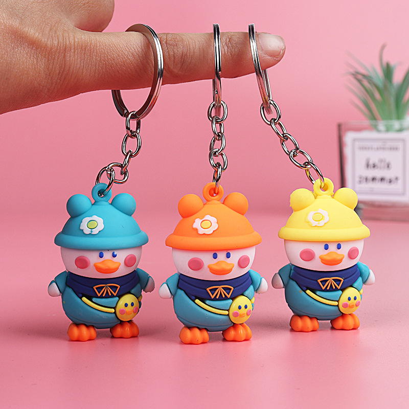 Móc khoá Vịt Balo Cute, Móc Khoá Dễ Thương Móc Khoá Ô Tô Xe Máy , Móc Treo Trang Trí Túi Cặp Sách Balo