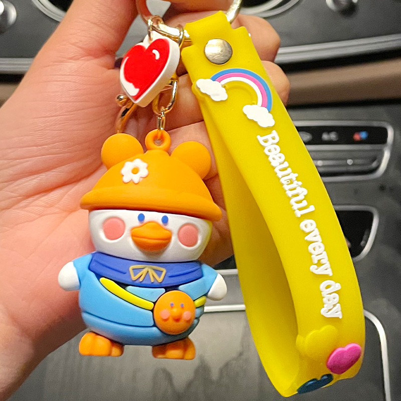 Móc khoá Vịt Balo Cute, Móc Khoá Dễ Thương Móc Khoá Ô Tô Xe Máy , Móc Treo Trang Trí Túi Cặp Sách Balo