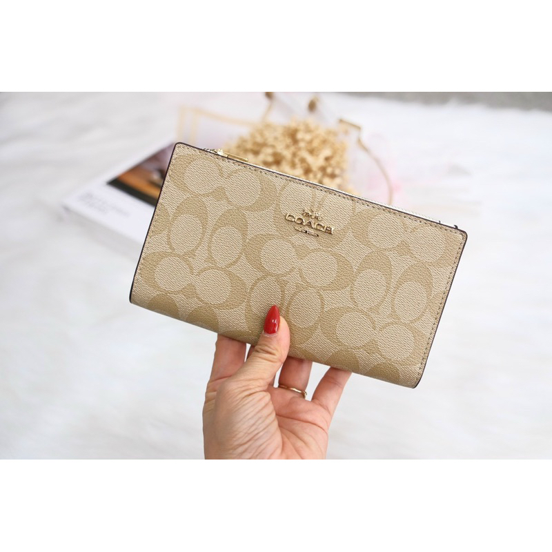 📛RẺ VÔ ĐỊCH📛VÍ C SLIM ZIP WALLET NỮ MỚI