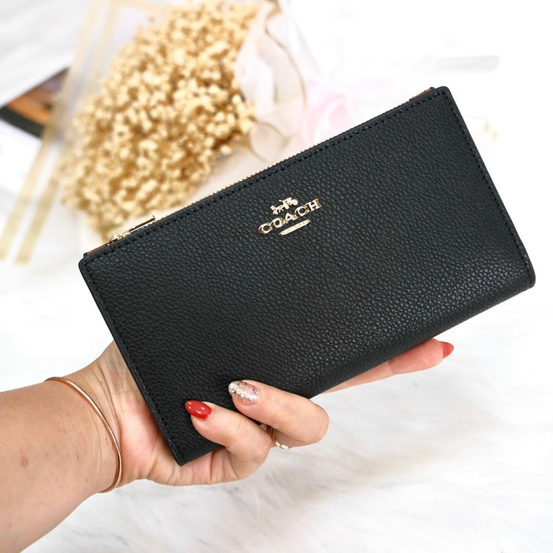 📛RẺ VÔ ĐỊCH📛VÍ C SLIM ZIP WALLET NỮ MỚI