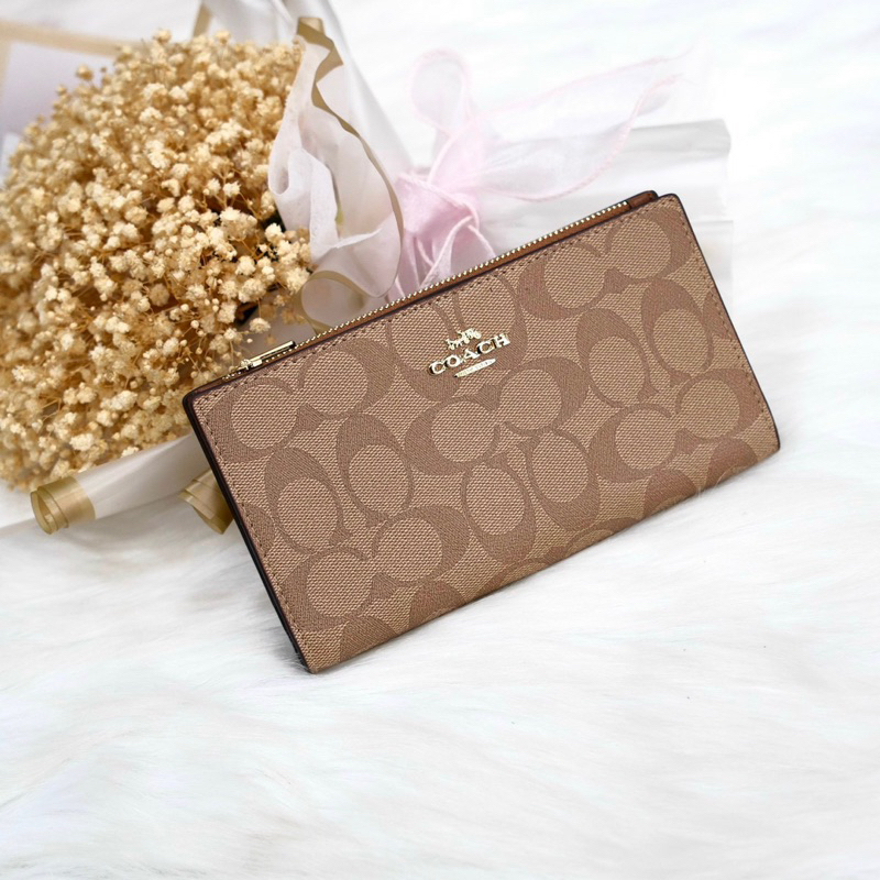 📛RẺ VÔ ĐỊCH📛VÍ C SLIM ZIP WALLET NỮ MỚI