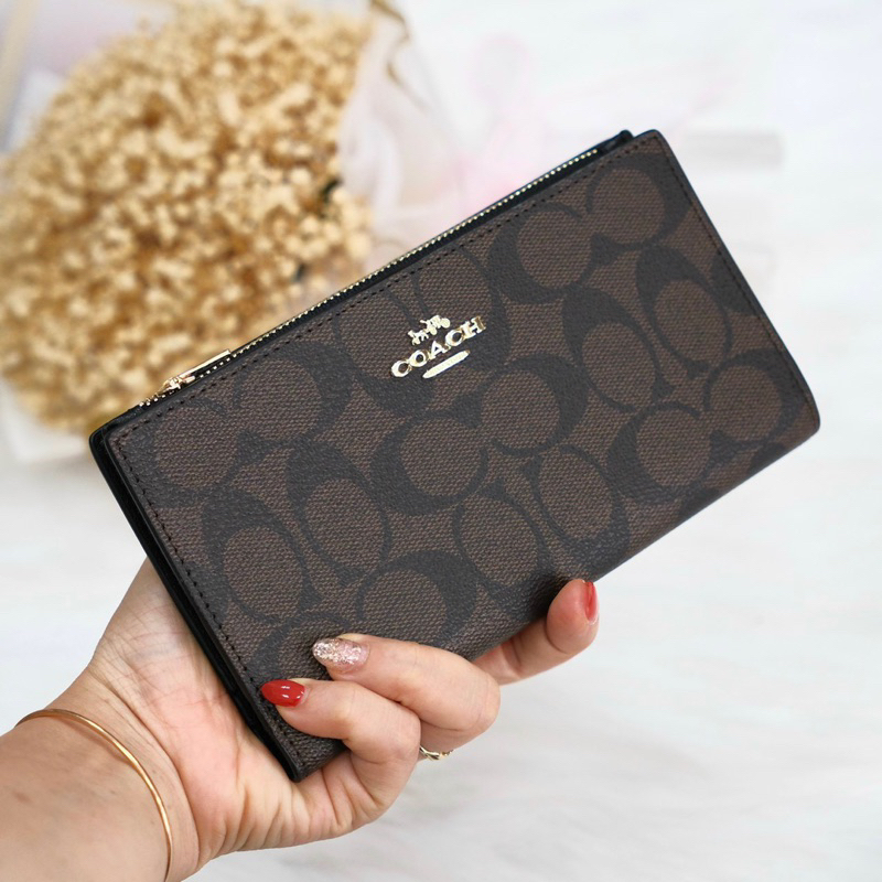 📛RẺ VÔ ĐỊCH📛VÍ C SLIM ZIP WALLET NỮ MỚI