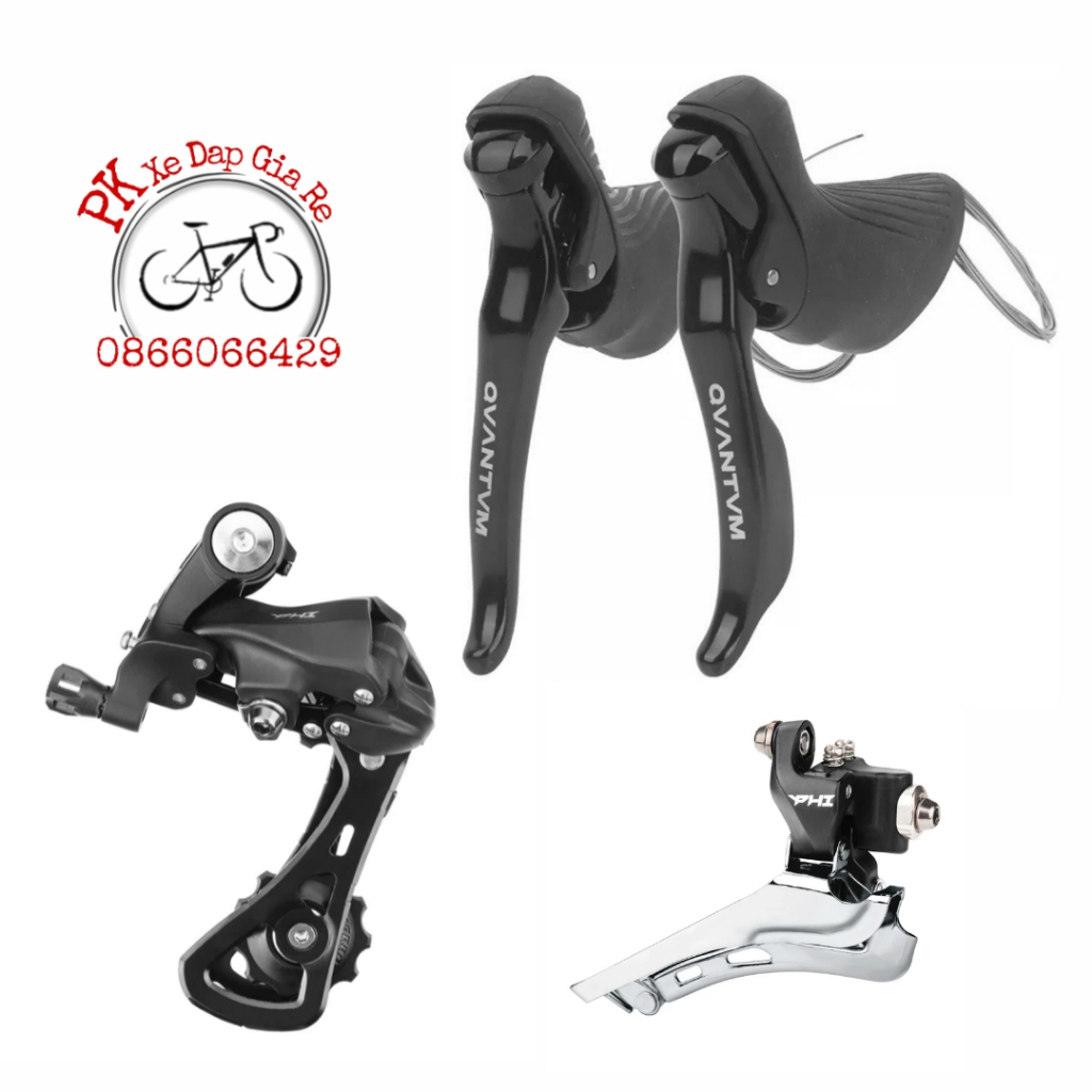 Group SENSAH 2x10 speed, Bộ groupset mini 3 món gồm tay lắc, sang đĩa, củ đề