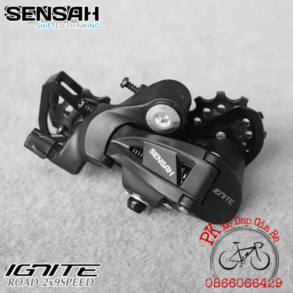 Bộ Groupset Mini SENSAH 2x9 speed, Group SENSAH 2x9 3 món gồm tay lắc, củ đề, sang đĩa