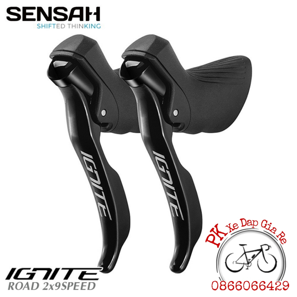Bộ Groupset Mini SENSAH 2x9 speed, Group SENSAH 2x9 3 món gồm tay lắc, củ đề, sang đĩa