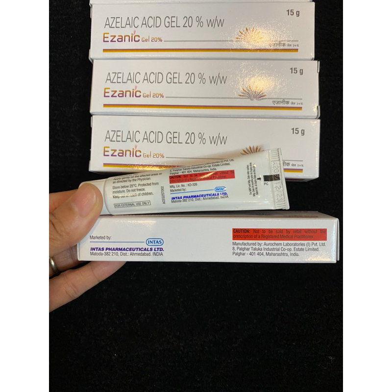 GEL Ezanic 20% azelaic acid, gel giảm mụn, mờ thâm mụn,sáng da .