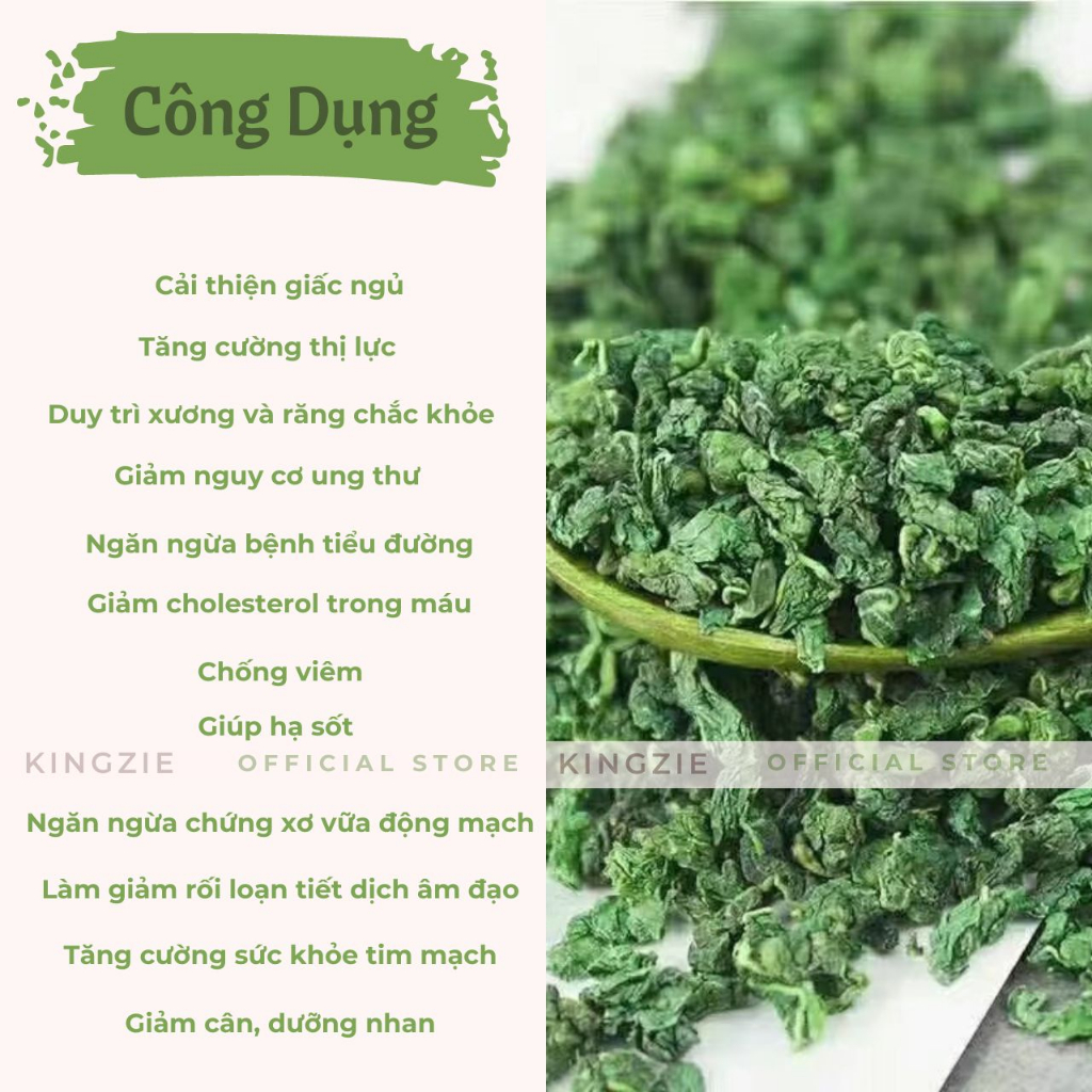 Lá Dâu Tằm Sấy Khô 100g KINGZIE Giúp Thanh Nhiệt, Giải Độc, Giảm Cân