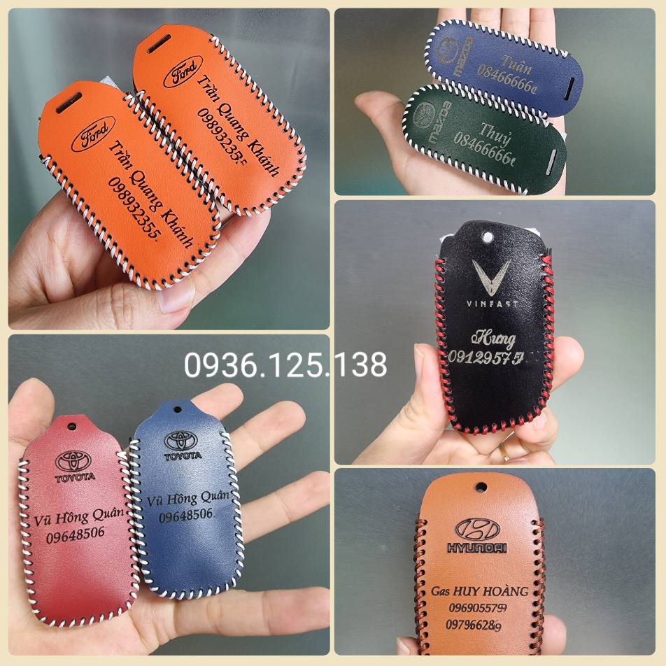 Bao Da Chìa Khoá Ô tô Mazda CX5 -2023 Mazda3 2020-2023, CX8 2022-2023,CX3, mazda CX30,chìa vuông có nút bấm bên sườn