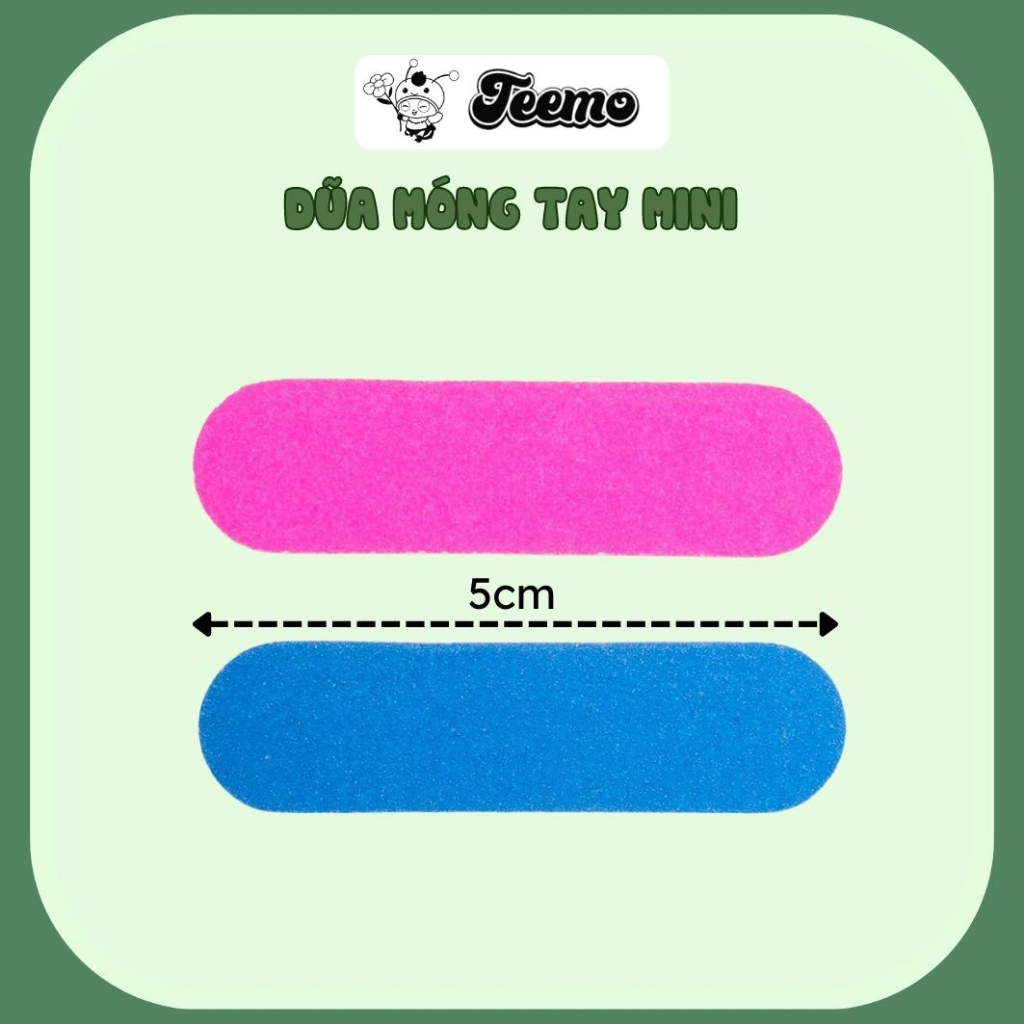 Dũa móng tay mini 2 mặt nhám dùng gắn móng tay giả, nail box