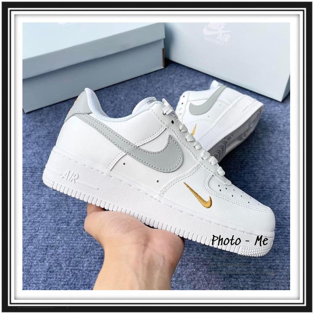 Giày Nike_AF1 Trắng, Giày Air Force 1 Đế Air Đủ Size Đủ Màu Trắng Đen Xám Full Box Bill - NICESHOES