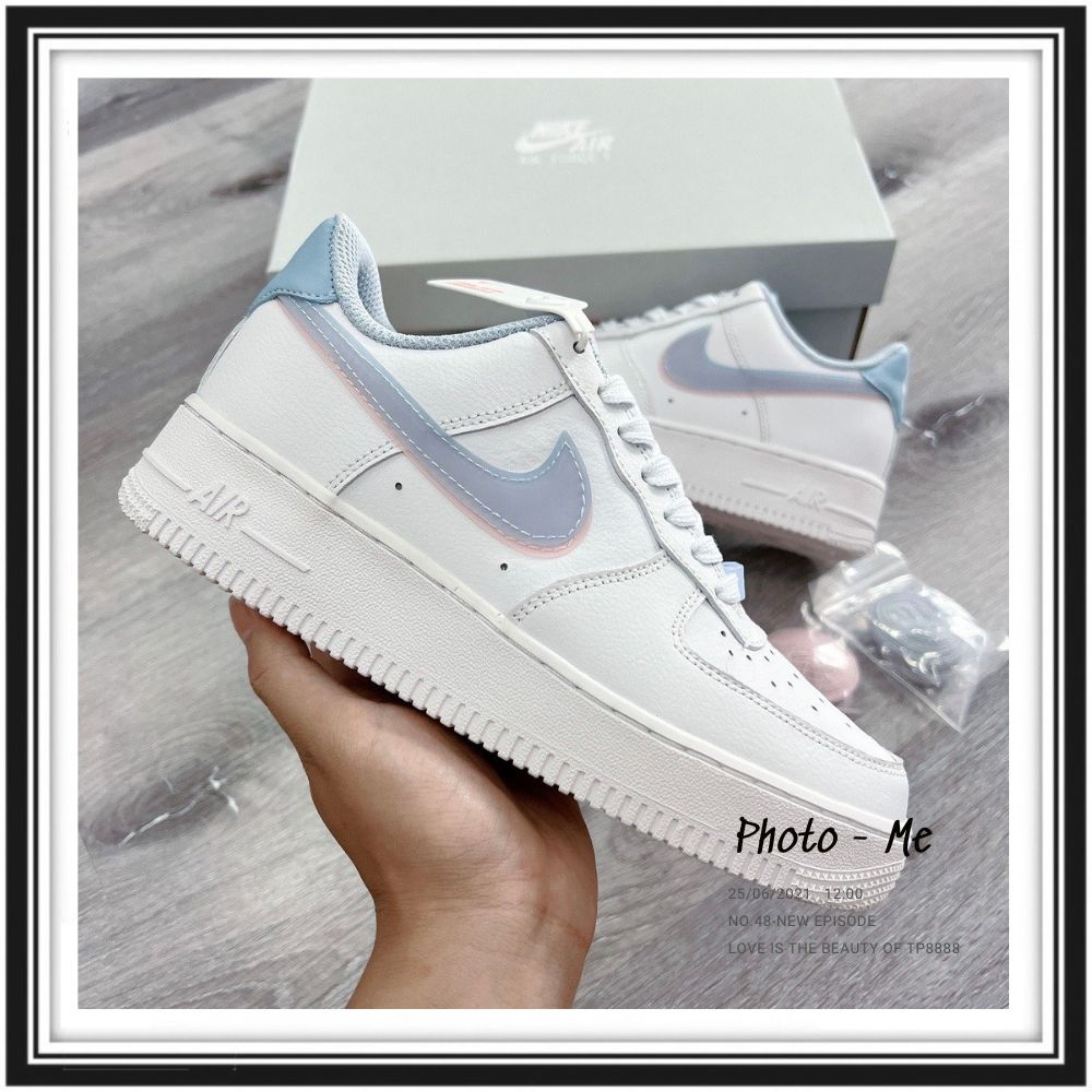 Giày Nike_AF1 Trắng, Giày Air Force 1 Đế Air Đủ Size Đủ Màu Trắng Đen Xám Full Box Bill - NICESHOES