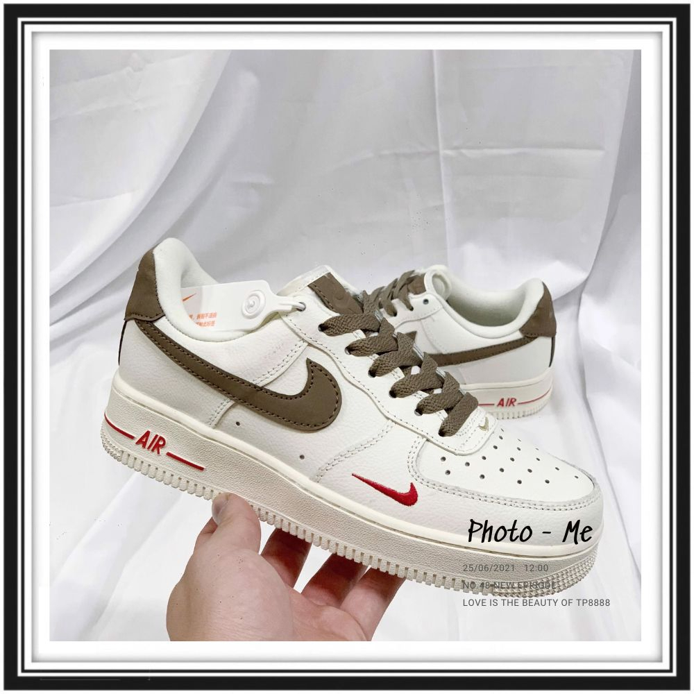 Giày Nike_AF1 Trắng, Giày Air Force 1 Đế Air Đủ Size Đủ Màu Trắng Đen Xám Full Box Bill - NICESHOES