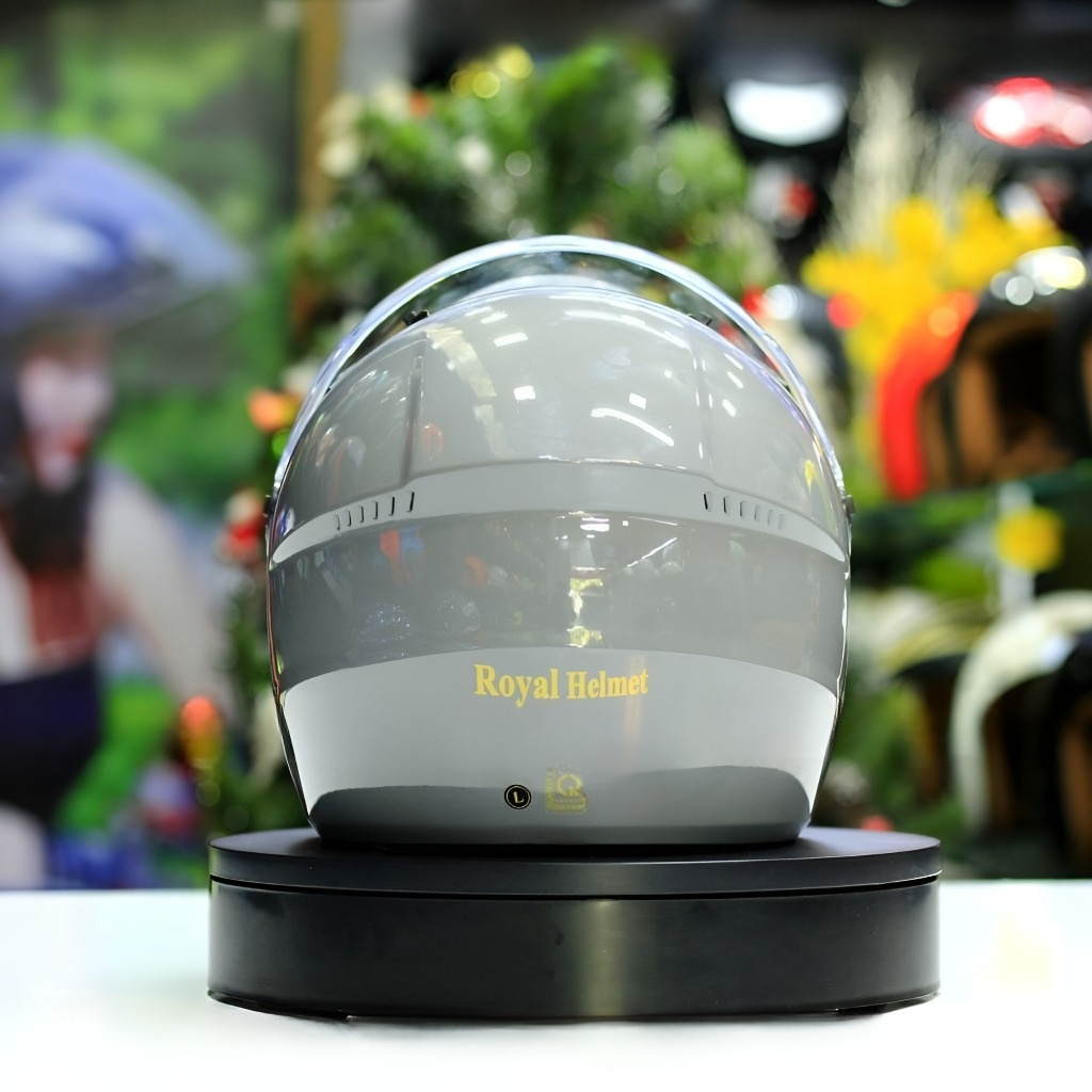 Mũ bảo hiểm 3/4 royal M268 2 kính XÁM XI MĂNG chính hãng bảo hành 12 tháng phù hợp cho nam nữ phượt xa