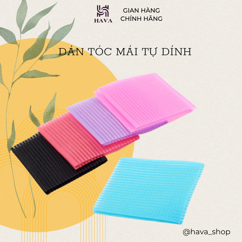 Combo 2 Miếng Dán Cố Định Tóc Mái Tiện Dụng Xinh Xắn - Màu ngẫu nhiên HAVA SHOP