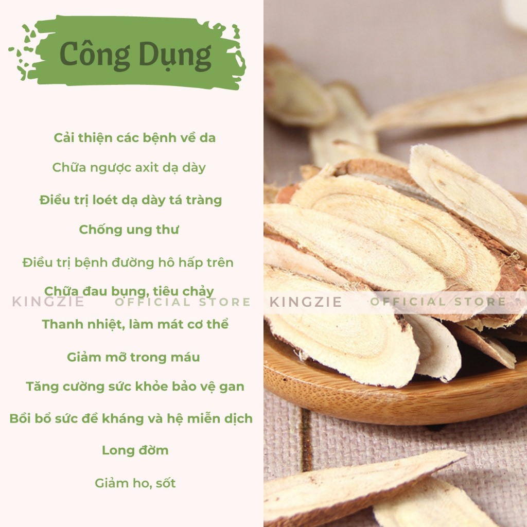 Cam Thảo Thái Lát Sấy Khô 100g KINGZIE Giúp Thanh Nhiệt, Đẹp Da