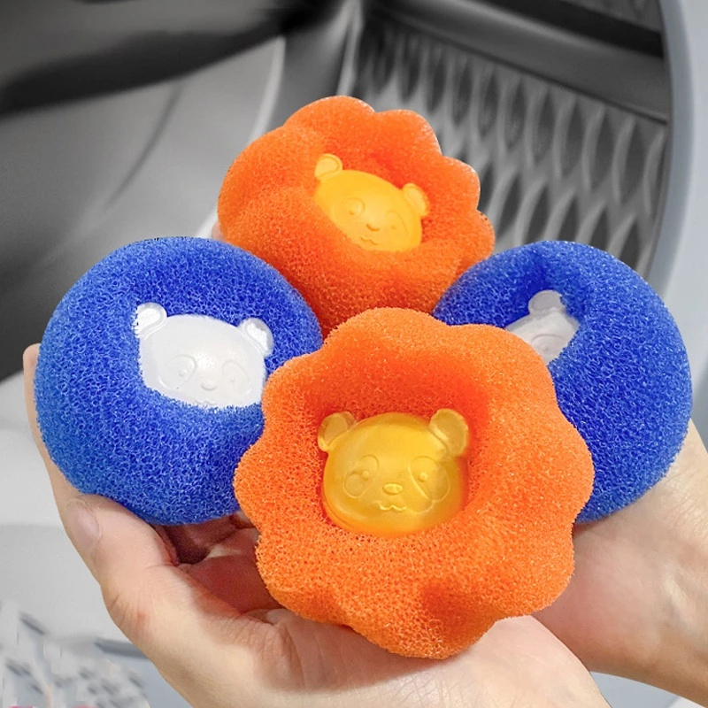 Bông xốp loại bỏ lông tóc, miếng bọt biển thu hút tóc sử dụng trong máy giặt, chất liệu an toàn không làm hư vải