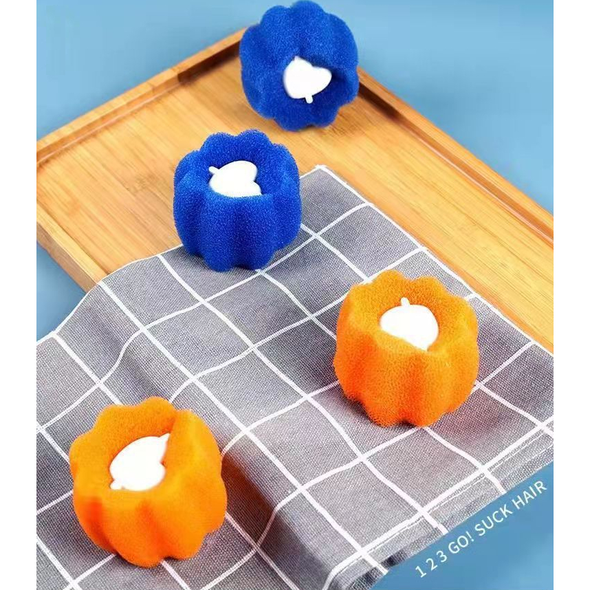 Bông xốp loại bỏ lông tóc, miếng bọt biển thu hút tóc sử dụng trong máy giặt, chất liệu an toàn không làm hư vải