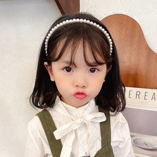 Băng đô đeo tóc đính ngọc trai giả -Bờm cài tóc ngọc trai cho bé MyBaby