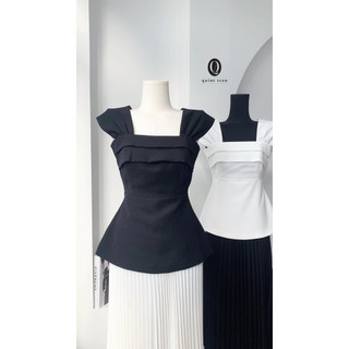 Áo peplum xếp ly