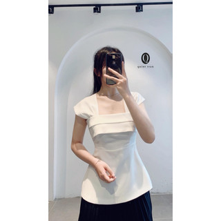 Áo peplum xếp ly