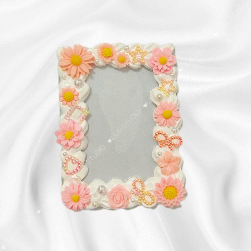 MIX FLOWER Toploader B8 plus kem keo - miếng bảo vệ ảnh trang trí sẵn