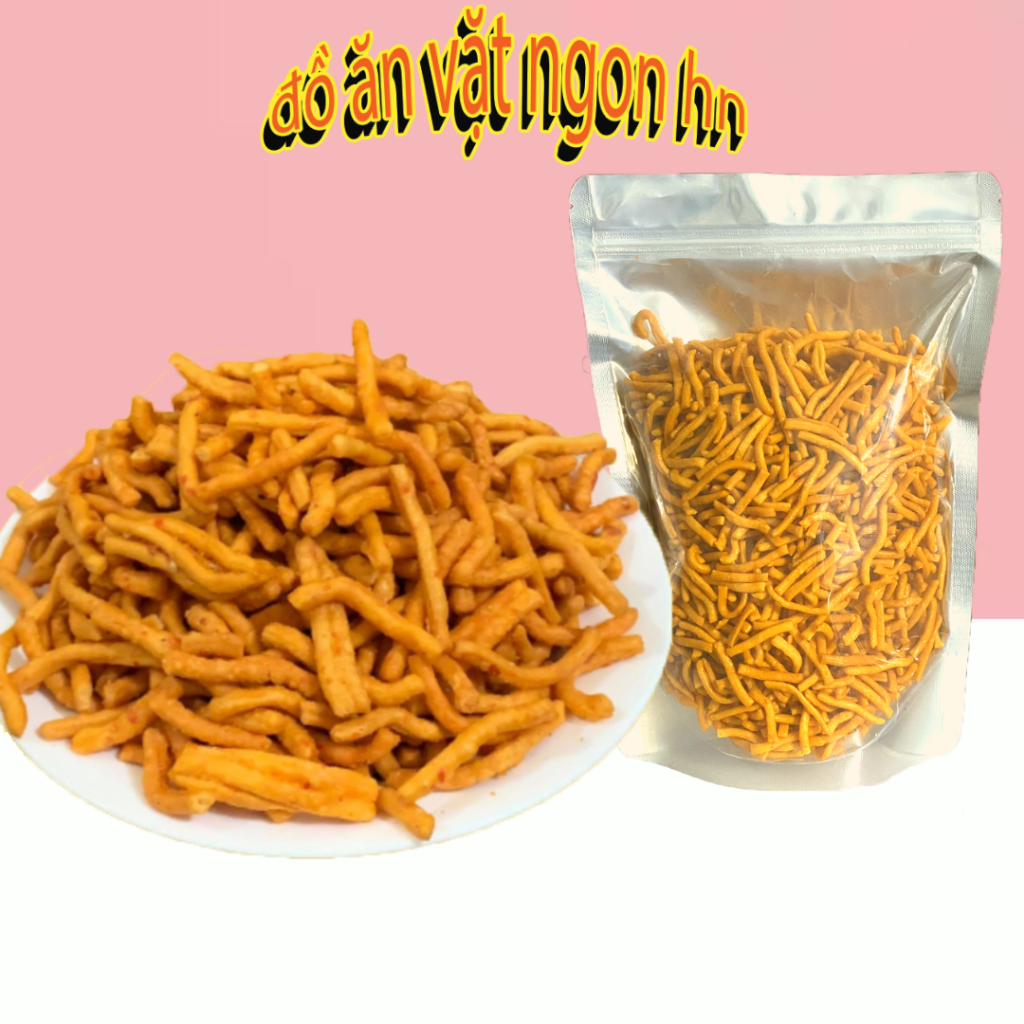 Bánh quẩy snack tăm phô mai 500g bánh ăn vặt cổng trường ngon giá rẻ